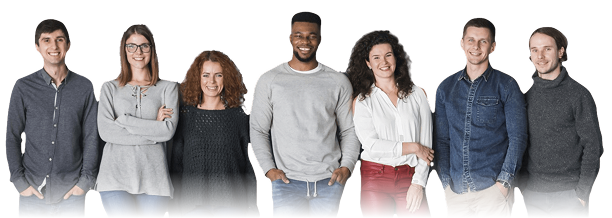 A diverse group of professionals